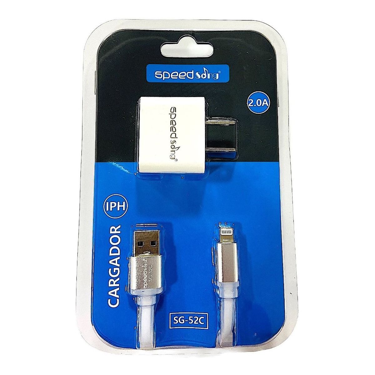 GENERICO - Cargador Para iPhone Lightning 2.0 A - Calidad Premium.