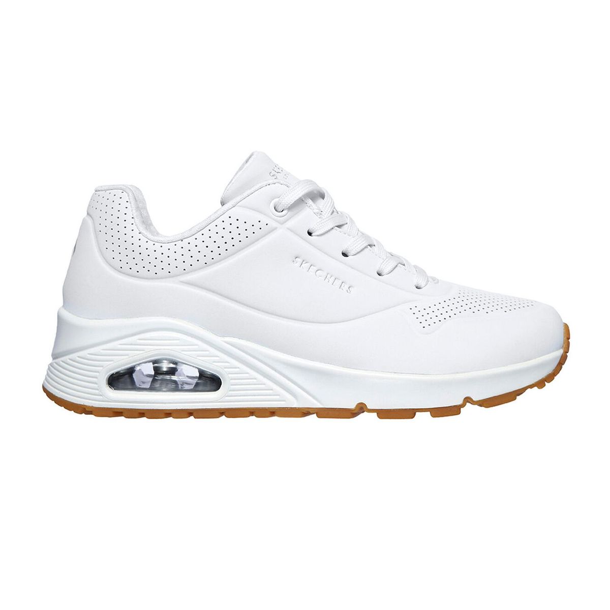 SKECHERS - TENIS SKECHERS BLANCO PARA MUJER SK UNO STAND ON AIR WHITE 73690WHT