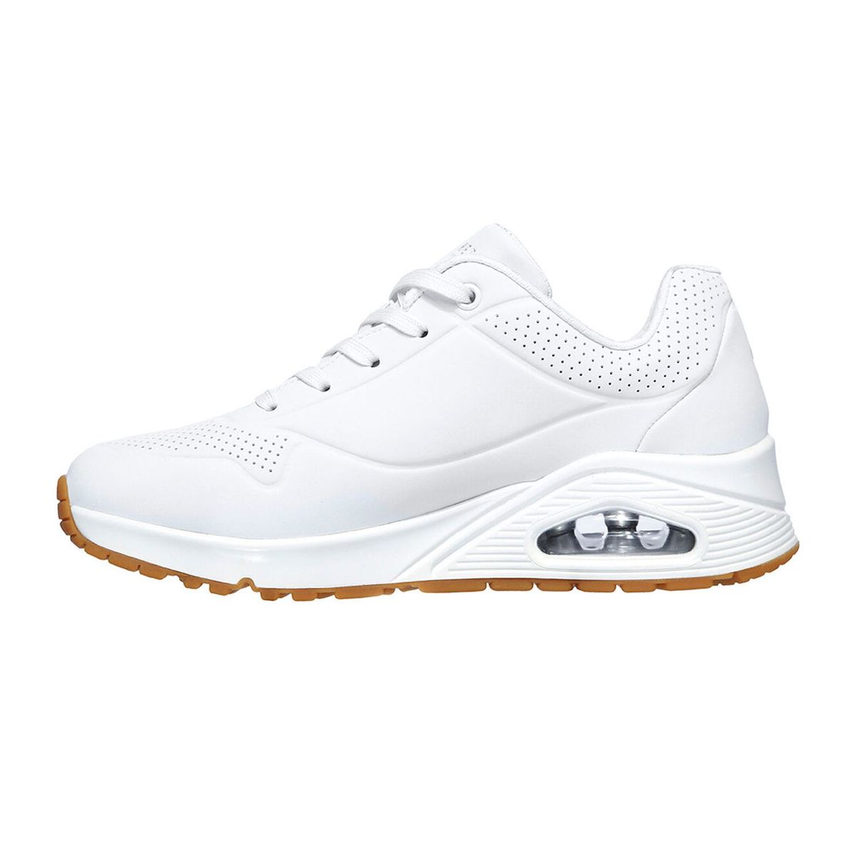 SKECHERS - TENIS SKECHERS BLANCO PARA MUJER SK UNO STAND ON AIR WHITE 73690WHT