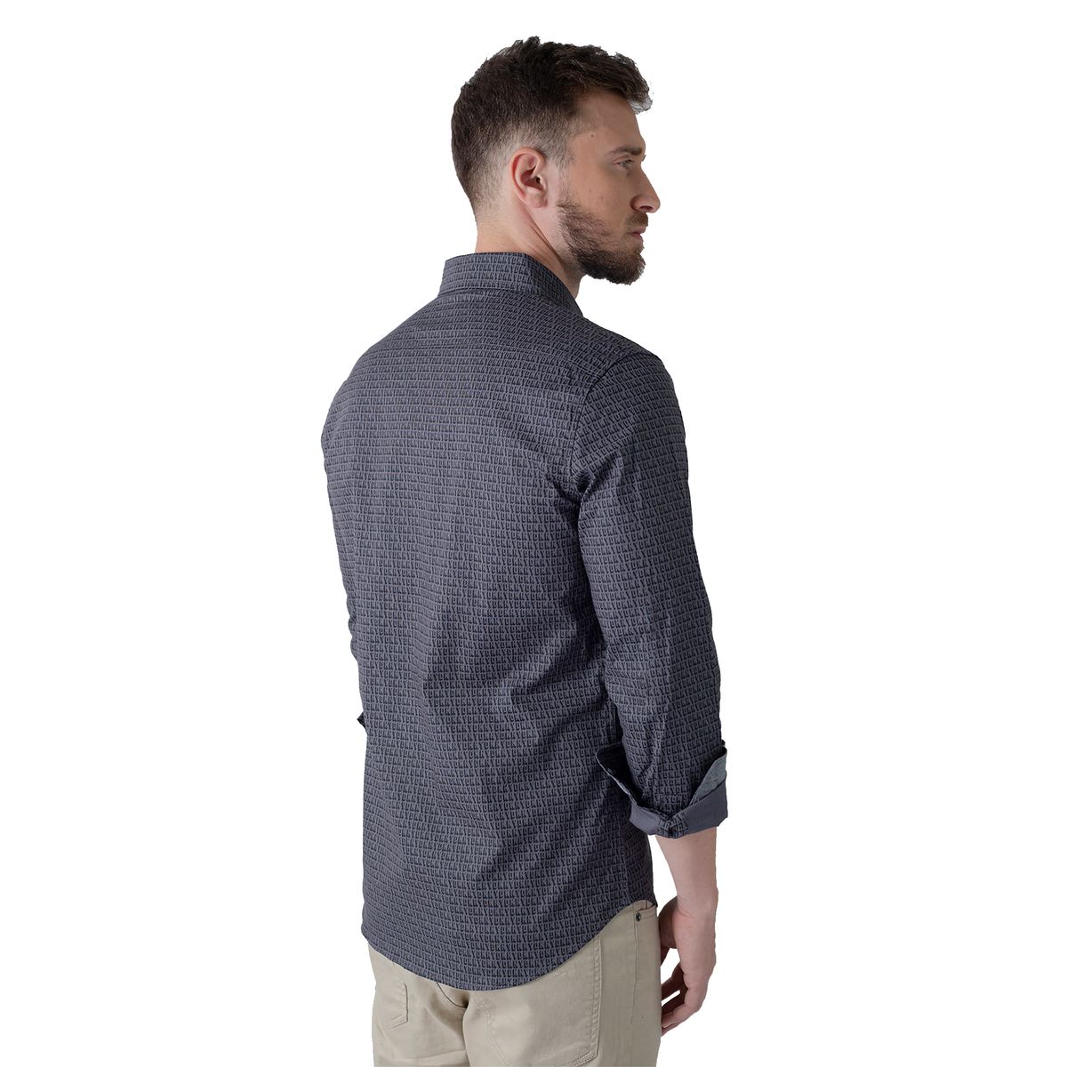 DKNY - Camisa Casual Dkny Original Negro Para Hombre