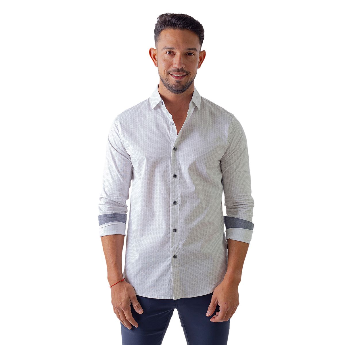 DKNY - Camisa Casual Dkny Blanco para Hombre