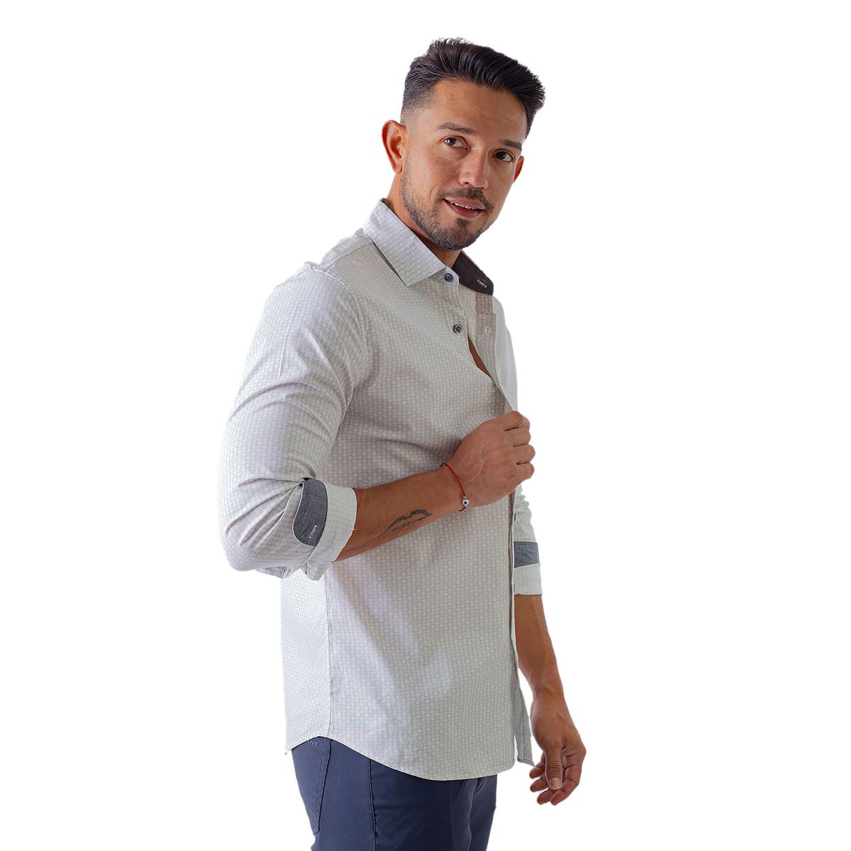 DKNY - Camisa Casual Dkny Blanco para Hombre