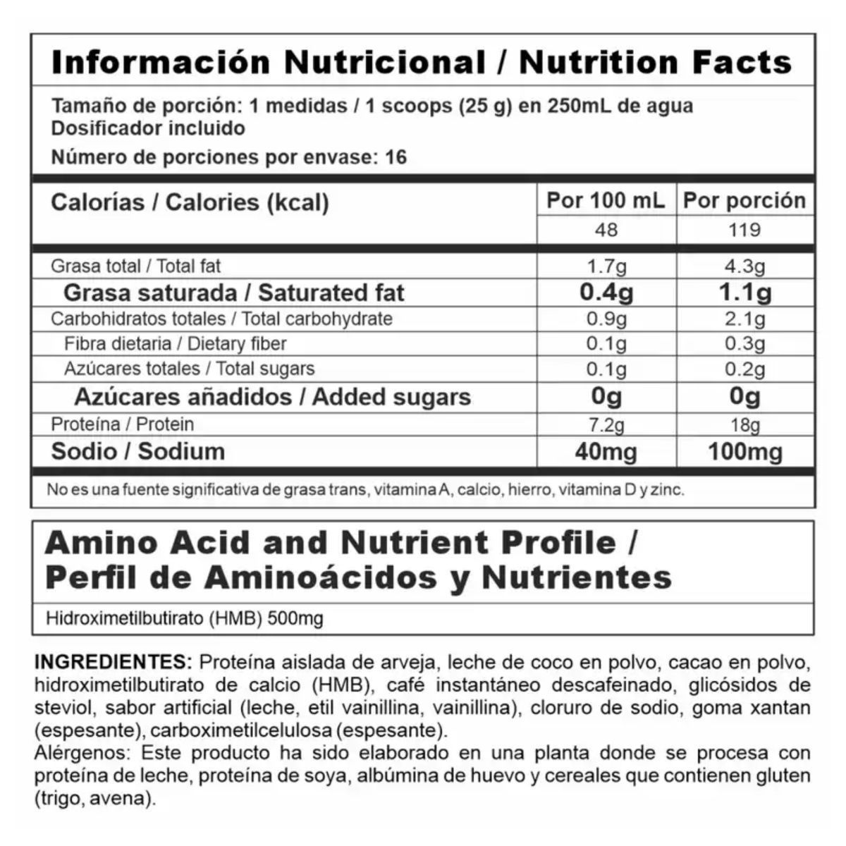 MEGAPLEX - Proteína Vegana Nutra Vegan 400gr 16 Servicios