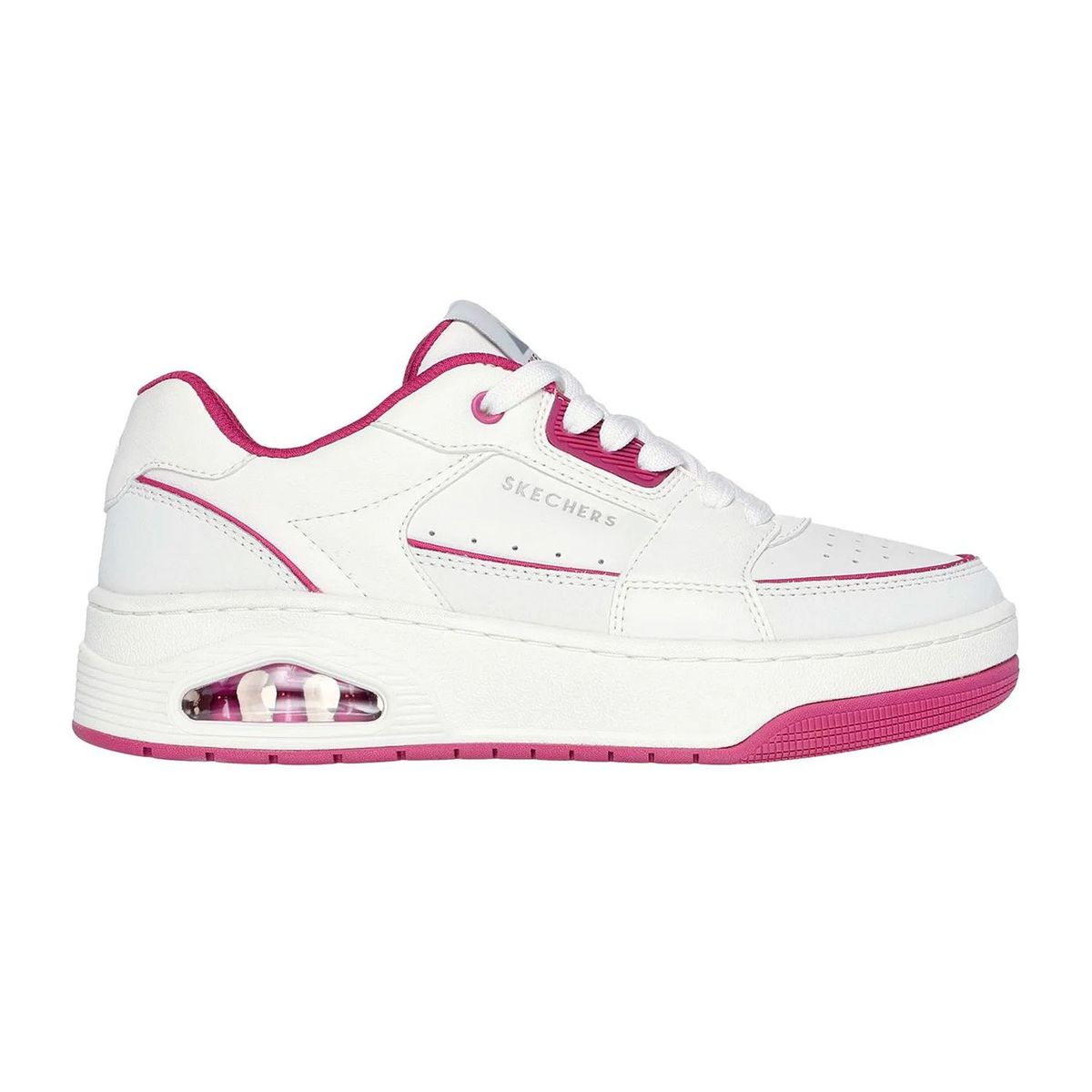 SKECHERS - TENIS SKECHERS BLANCO PARA MUJER SK UNO COURT COURTED WHITE 177710WFUS
