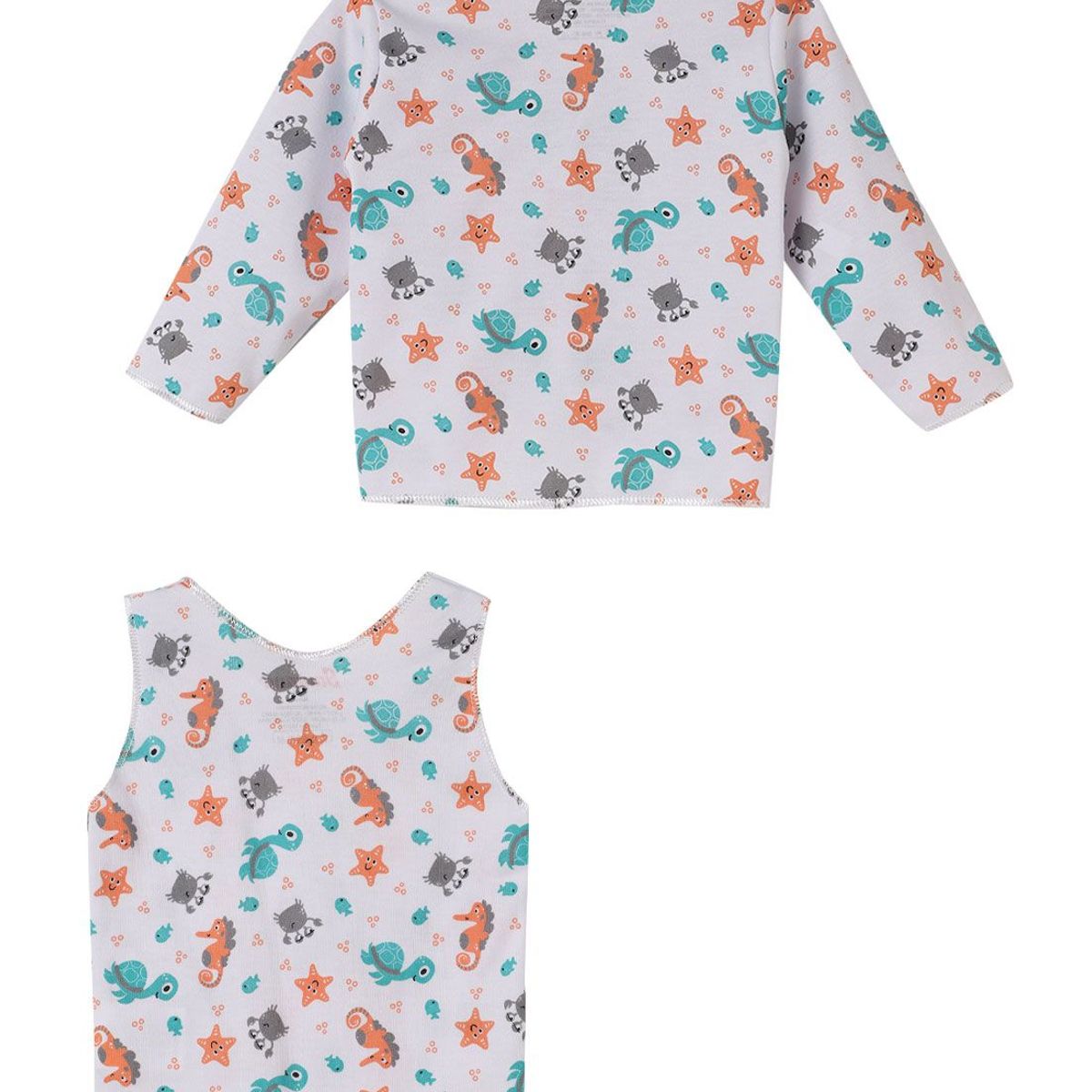 SANTANA - Camiseta Manga Larga + Esqueleto Bebé Niño Benetton