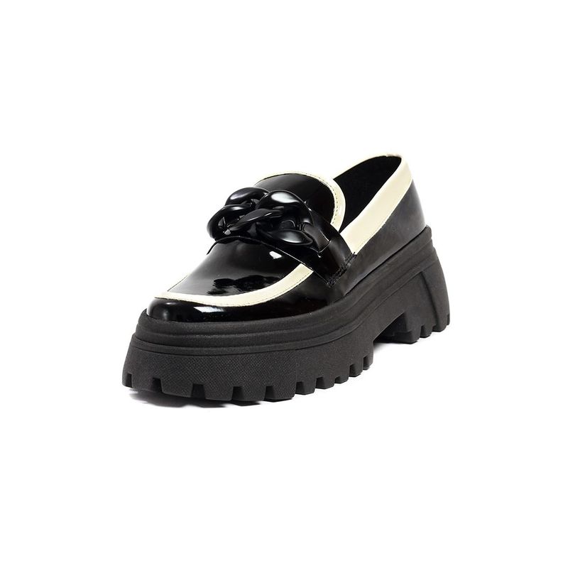 BALLERINA - Mocasines Negro x Beige Ballerinas Melissa