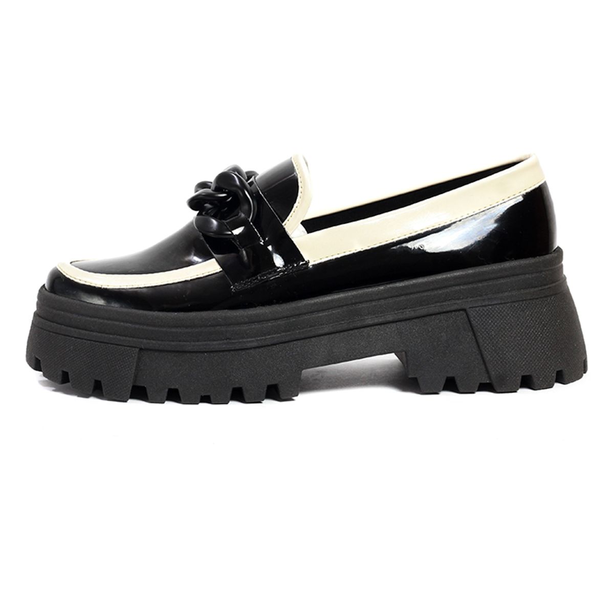 BALLERINA - Mocasines Negro x Beige Ballerinas Melissa