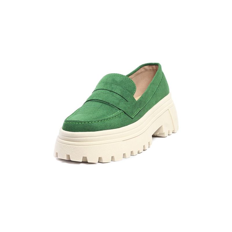 BALLERINA - Mocasín Verde Ballerinas Silvia