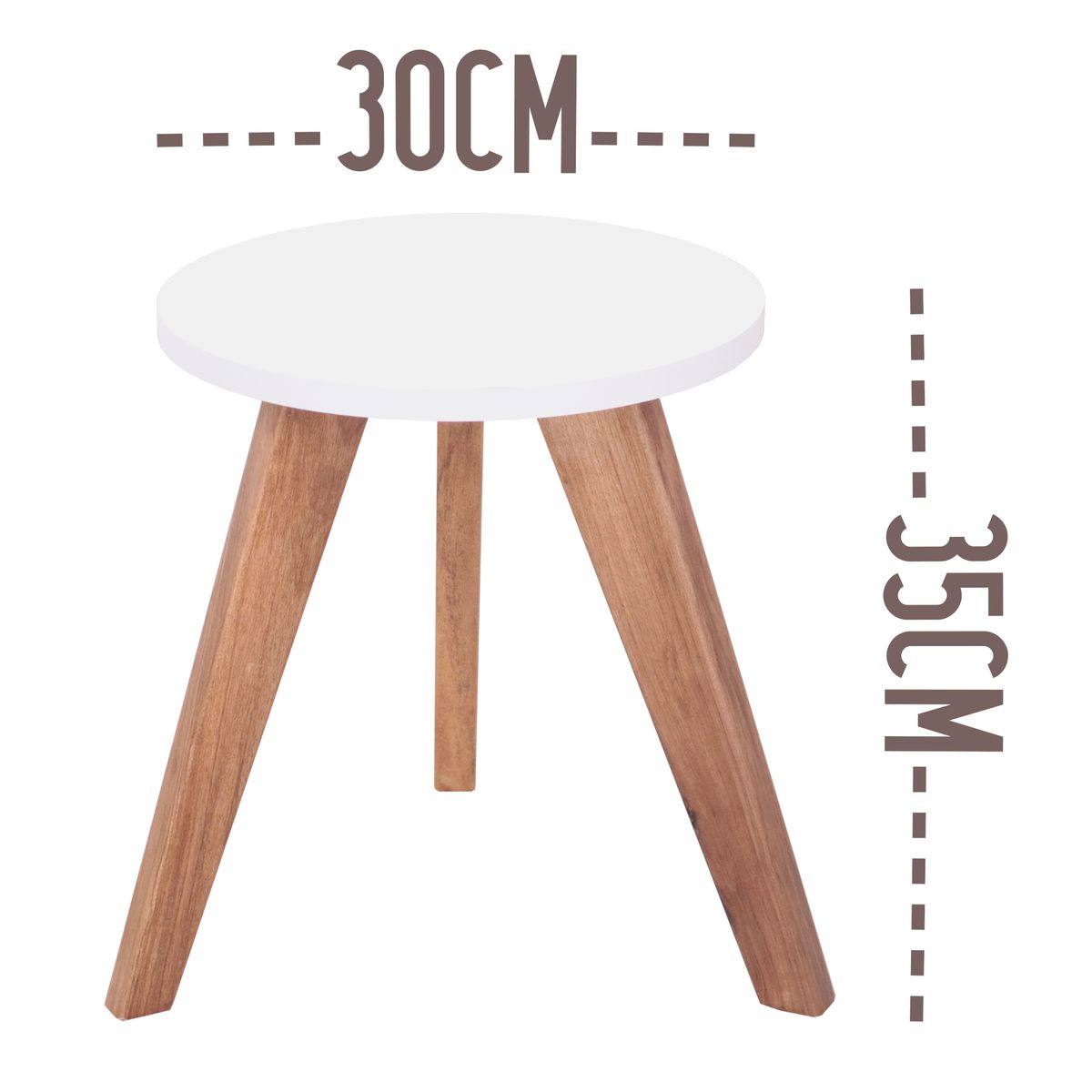GENERICO - Mesa Auxiliar Nórdica Decorativa Pequeña