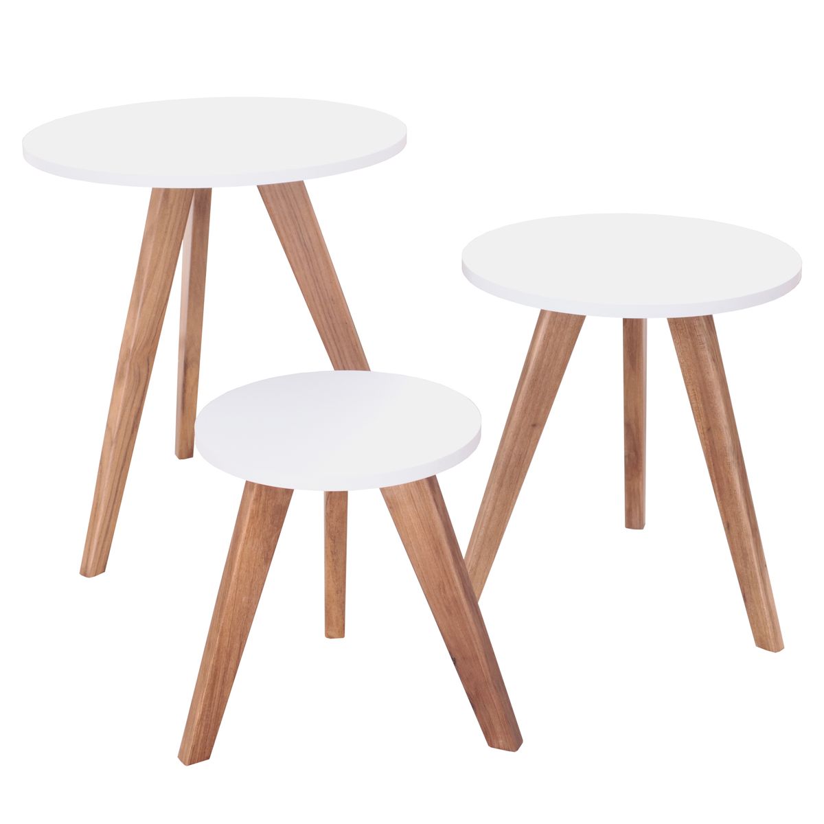 GENERICO - Mesa Auxiliar Nórdica Decorativa Set X 3