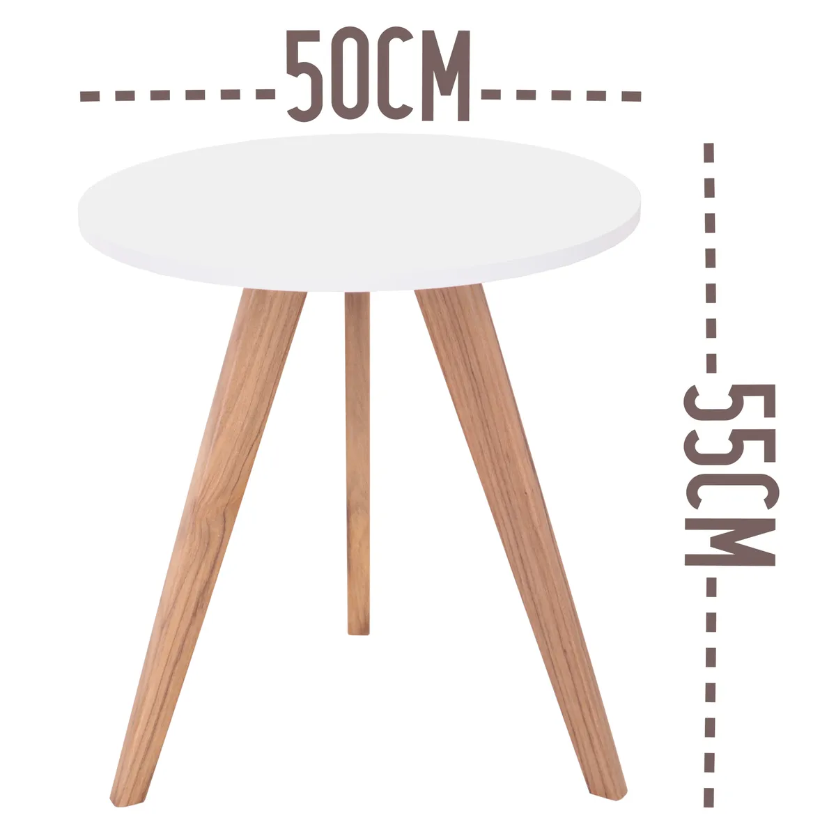 GENERICO - Mesa Auxiliar Nórdica Decorativa - Set X2 - Mediana & Grande