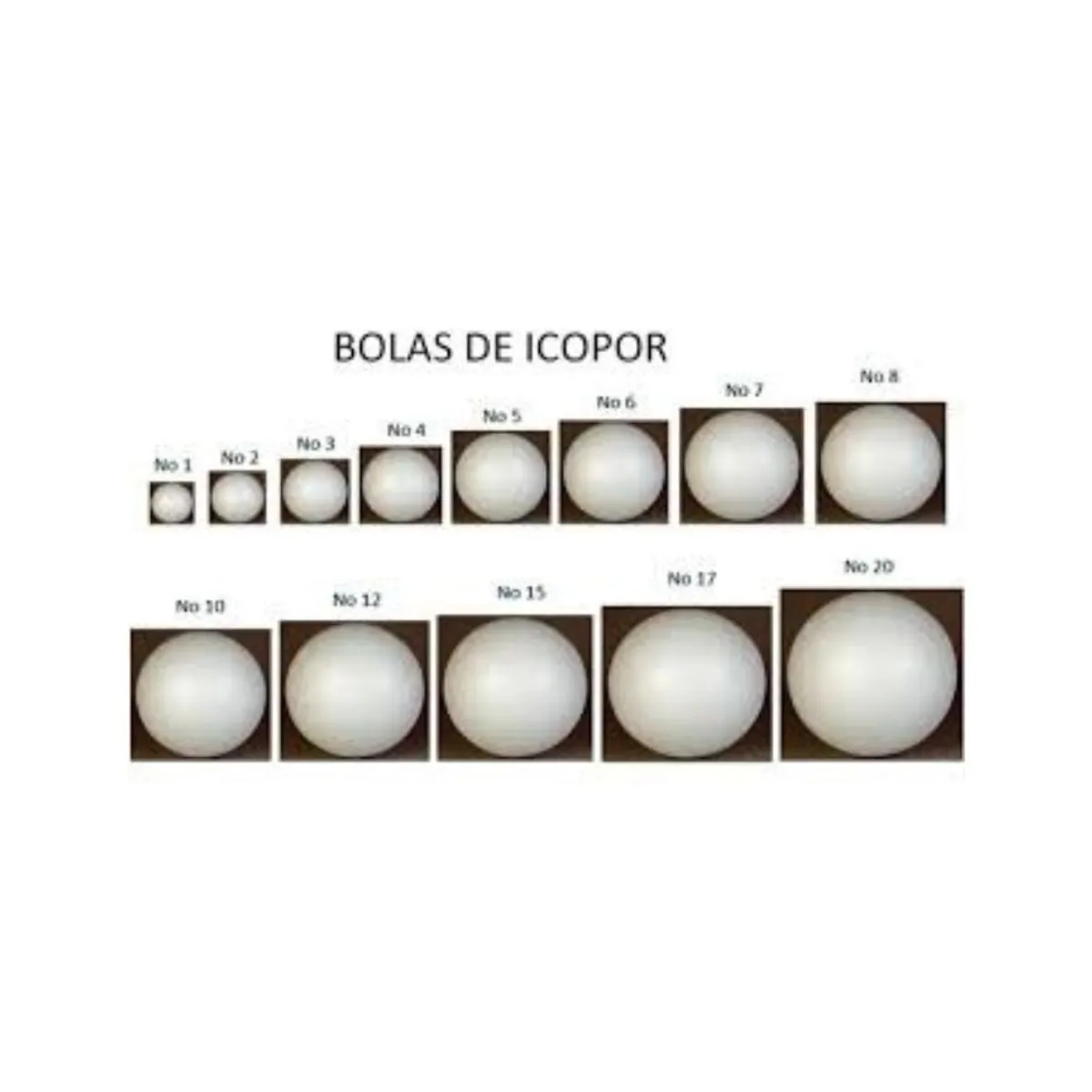 GENERICO - BOLA ICOPOR No. 1 X 50 UNIDADES