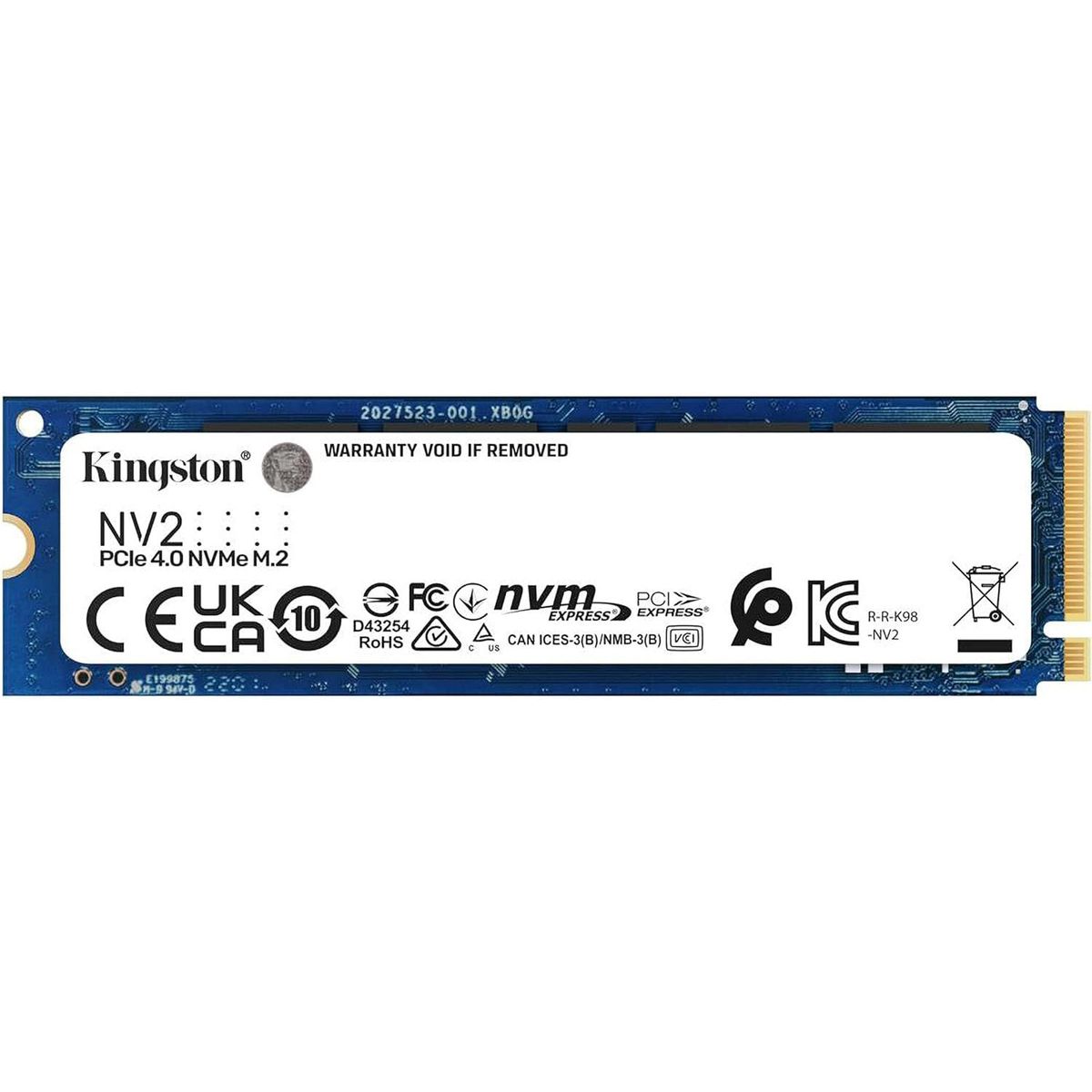 KINGSTON - Kingston SSD NV2 1TB M.2 2280 NVMe SSD PCIe 4.0 Gen 4x4