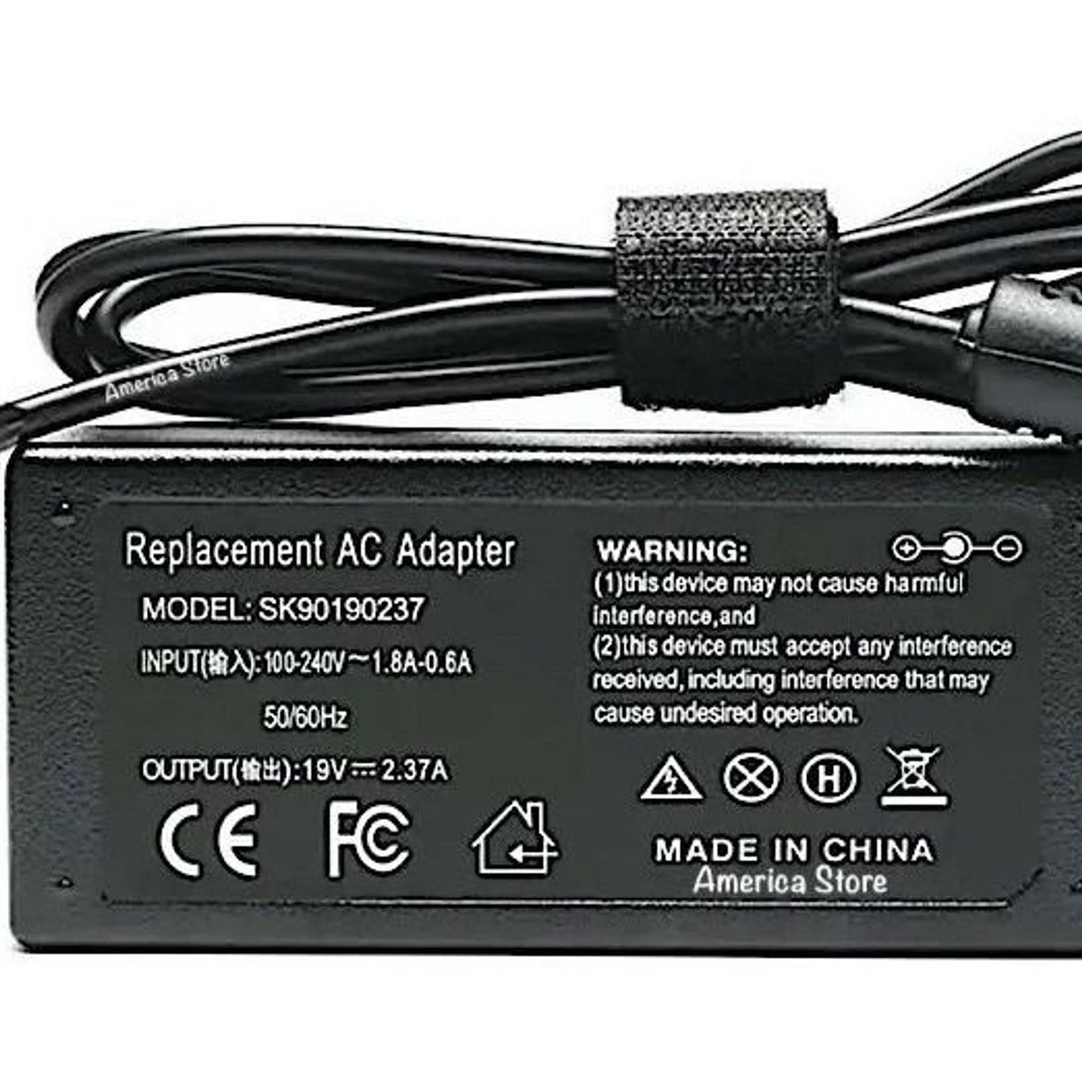 GENERICO - Cargador Para Portatil Asus Toshiba 19v 237a 45w Punta 5525mm