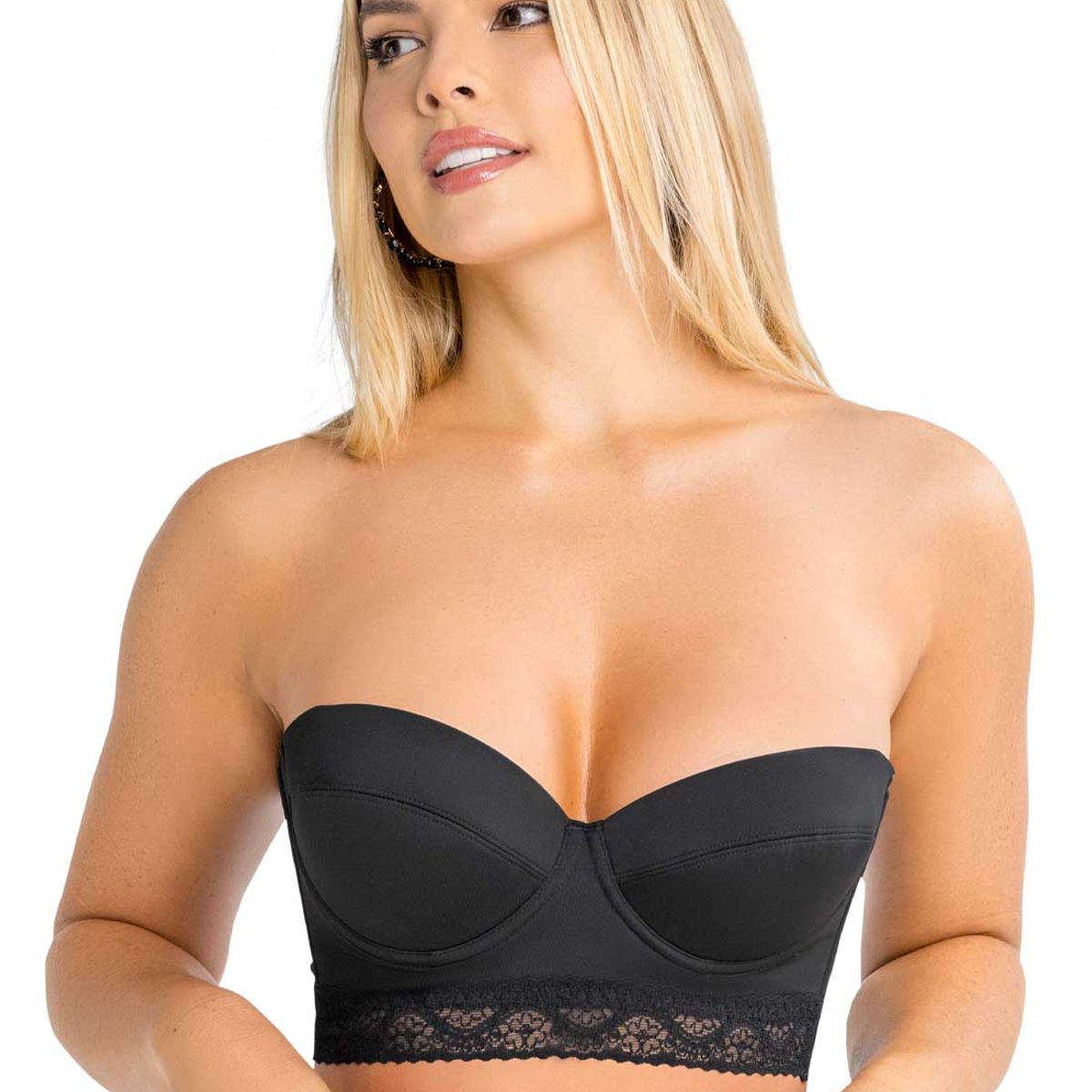 FORMAS INTIMAS - Bustier Mujer Negro FI 1452