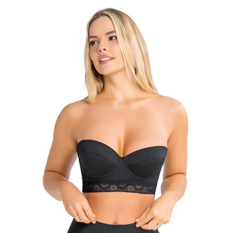 FORMAS INTIMAS - Bustier Mujer Negro FI 1452