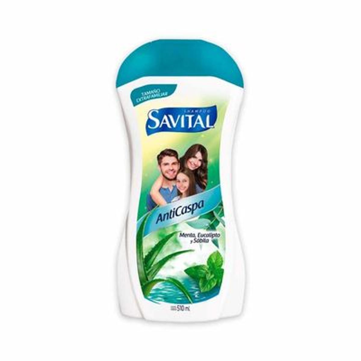 SAVITAL - Shampoo Savital Anticaspa Menta Eucalipto Y Sábila x 510ml 2un