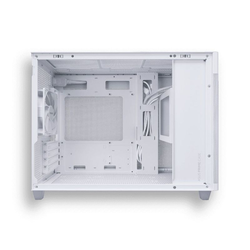 ASUS - Chasis Asus Prime ap201 m-atx vid temp blanca
