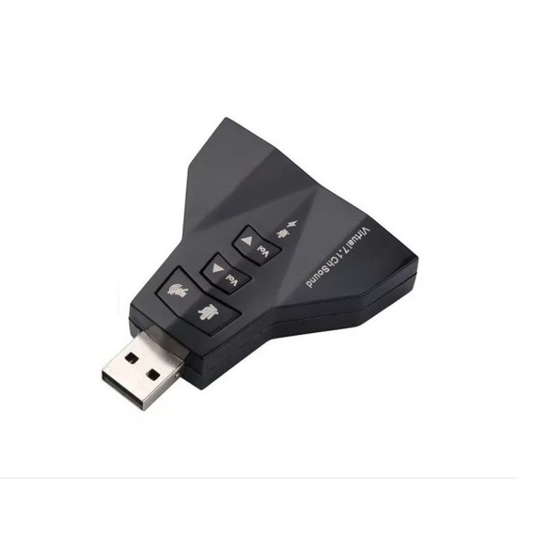 GENERICO - Tarjeta De Sonido Externa Usb 7.1 Virtual 3d, Dual Audio/mic