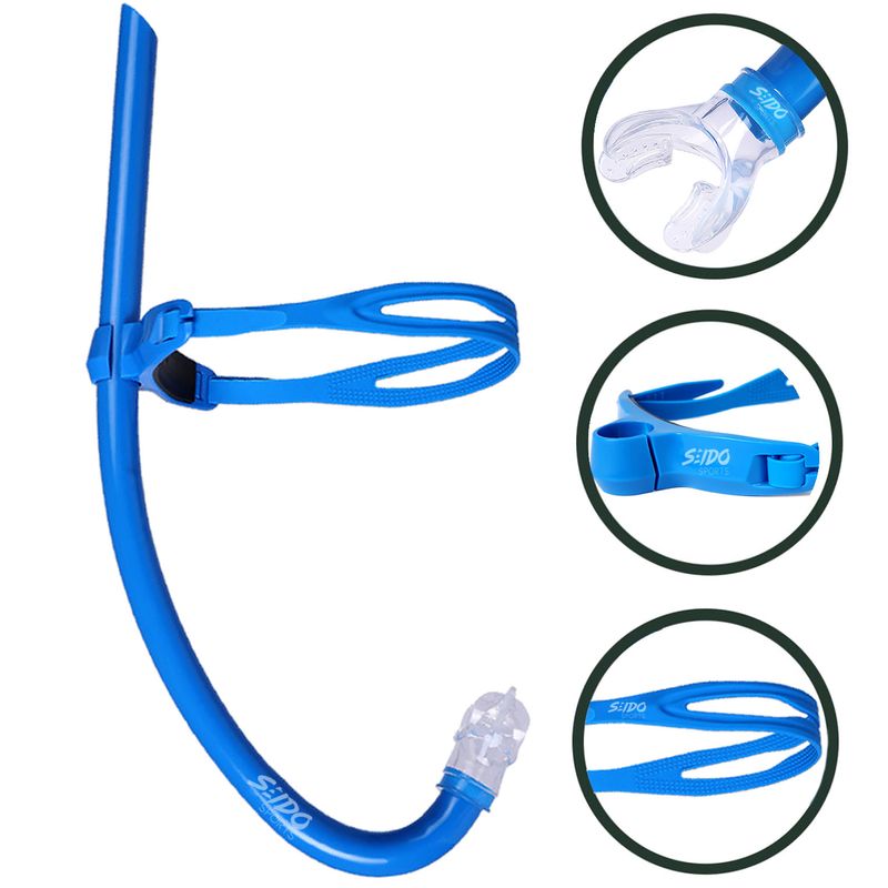 GENERICO - Snorkel Tubo Frontal Ylon- A Profesional Natación Buceo