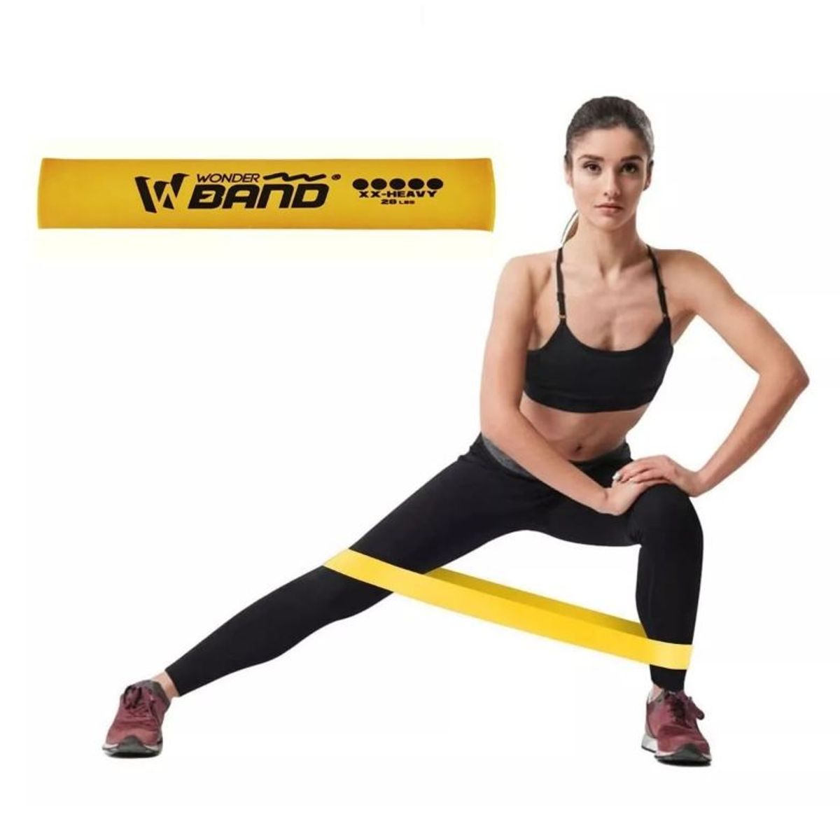 GENERICO - Banda Elástica Resistencia Wonder Dorada 28lb Extra Fuerte