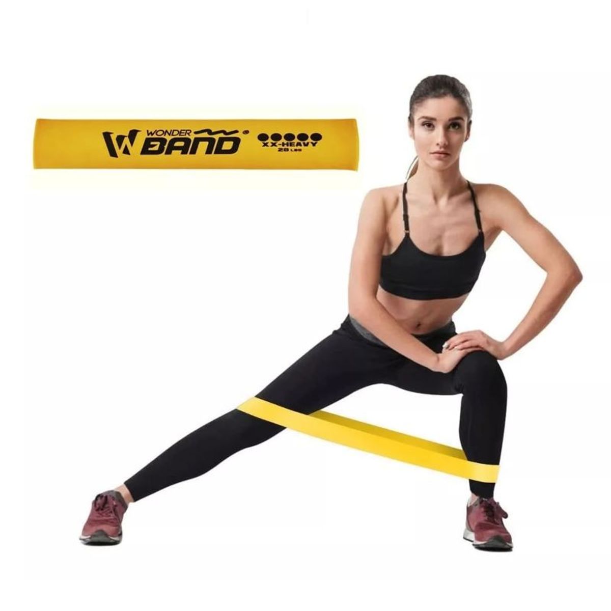 GENERICO - Banda Elástica Resistencia Wonder Dorada 28lb Extra Fuerte