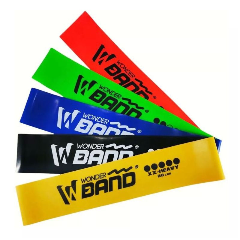 GENERICO - Banda Elástica Resistencia Wonder Roja Pilates 5 Lb Suave