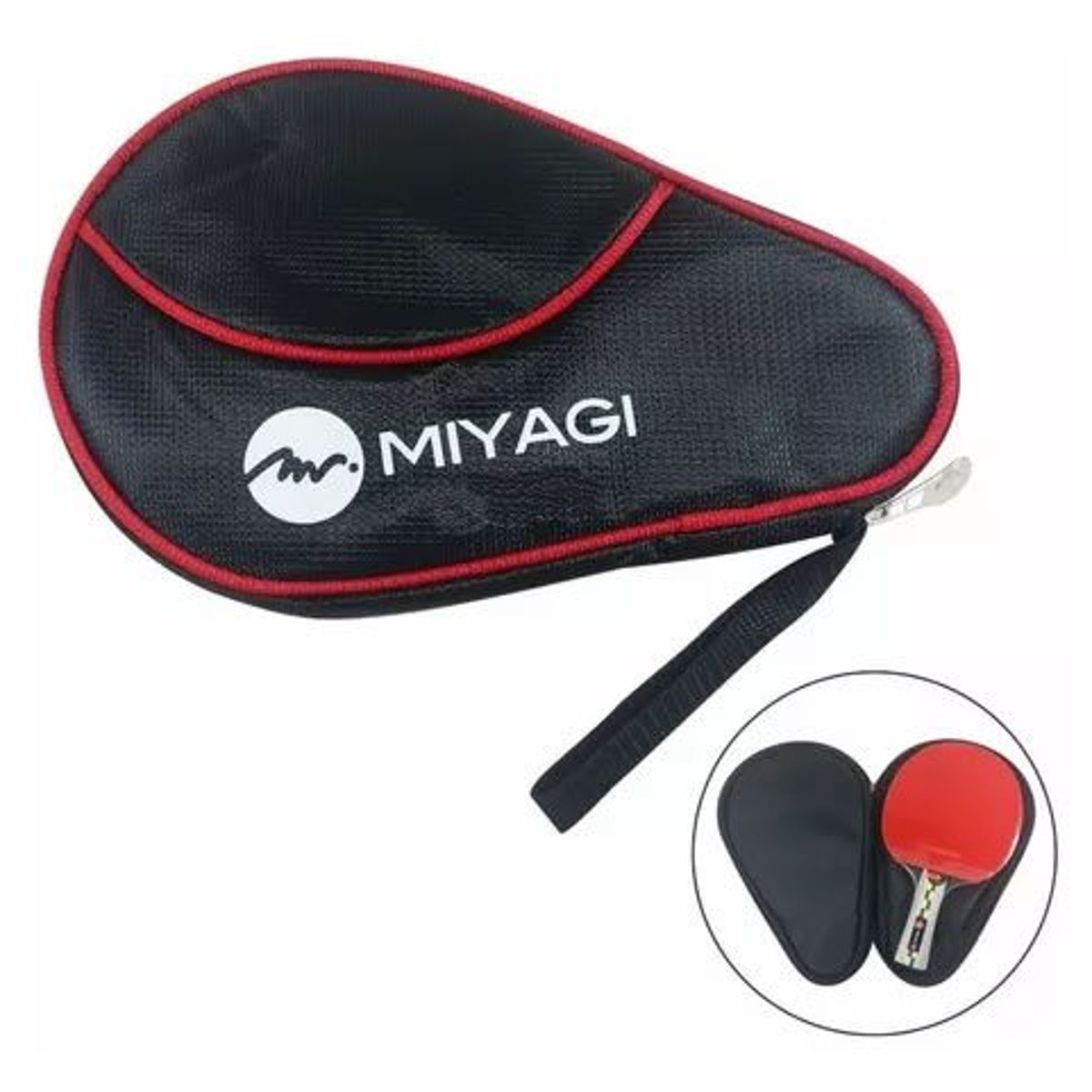 GENERICO - Estuche Forro Raqueta Ping Pong Tenis Mesa Miyagi Deporte