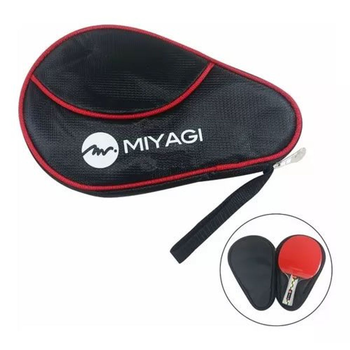GENERICO - Estuche Forro Raqueta Ping Pong Tenis Mesa Miyagi Deporte