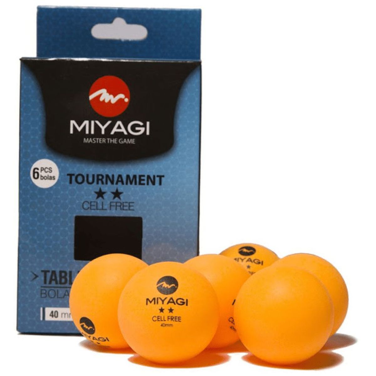 GENERICO - Bola Tenis Mesa Pelota Ping Pong 2 Stars Miyagi  X 6