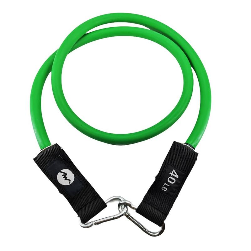 GENERICO - Banda Elástica Resistencia Teratubo Mosquetón Miyagi 40LB