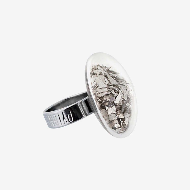 PYLONES - Anillo Hecho A Mano Galet Mediano Glitters