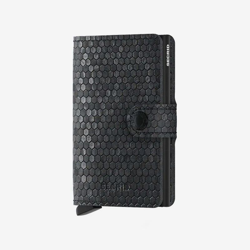 SECRID - Billetera Mini Hexagon Negro_.