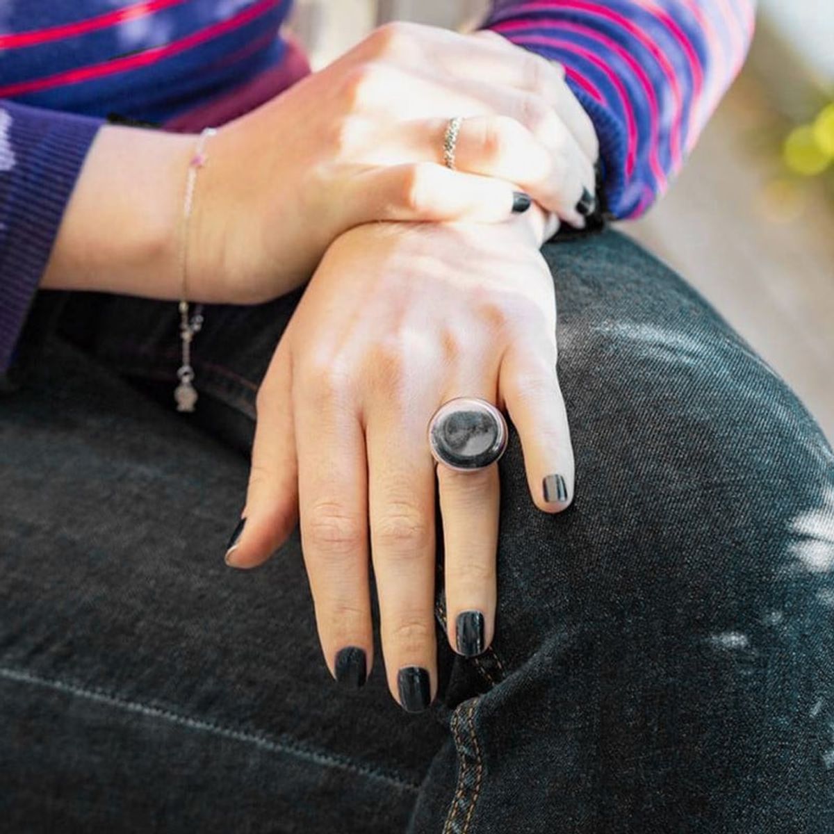 PYLONES - Anillo Hecho A Mano Cachou Mini