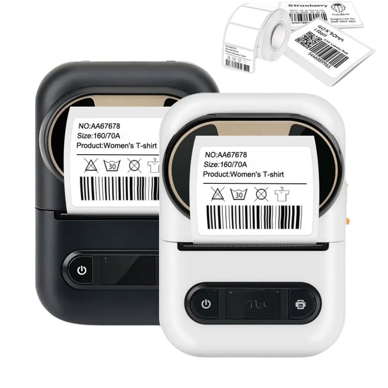 GENERICO - Mini Impresora Portatil Termica Bluetooth Etiquetas Adhesiva