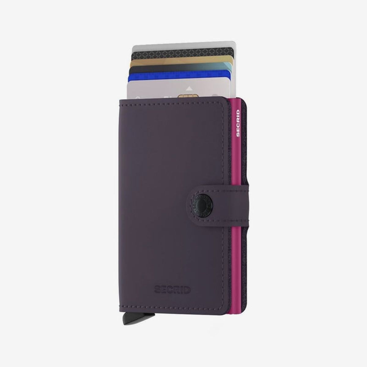 SECRID - Billetera Mini Matte Mora Fucsia