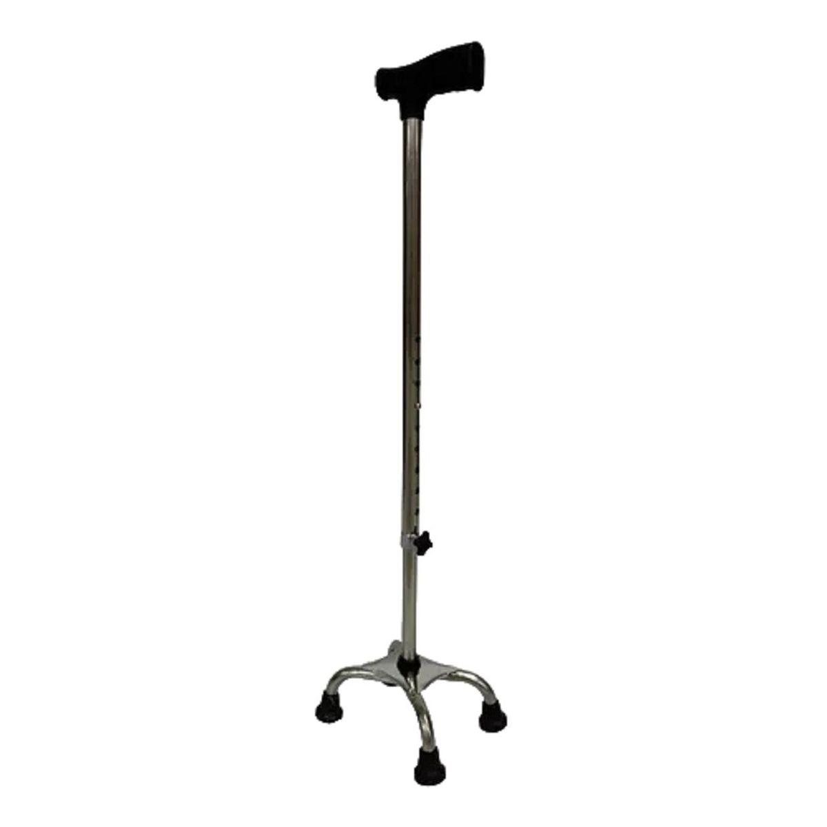 GENERICO - Bastón Ortopédico Graduable 4 Patas Aluminio