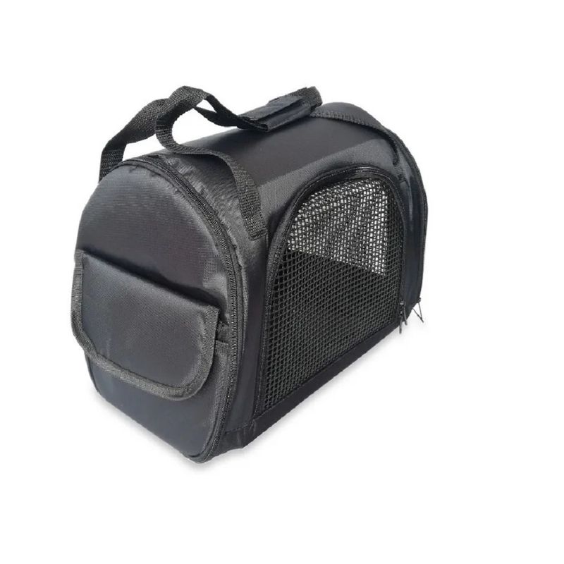 GENERICO - Maletín Morral Cargador Mediano NEGRO Para Perros Y Gatos