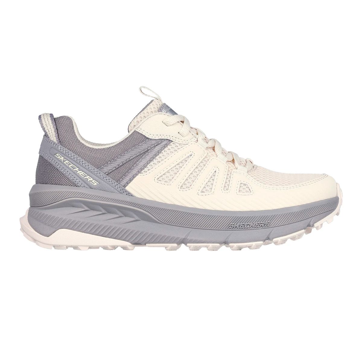 SKECHERS - TENIS SKECHERS BEIGE PARA MUJER SK SWITCH BACK CASCADES NATURAL GREY 180162NTGY