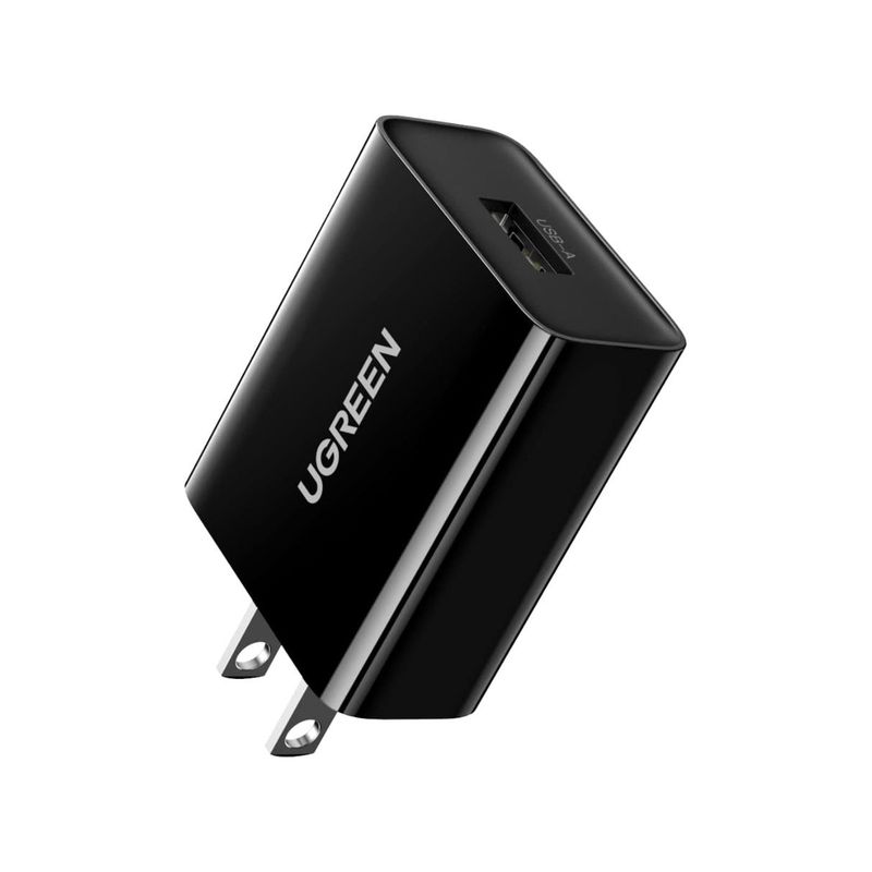 UGREEN - UGREEN Cargador de Carga Rápida 3.0 Ideal para Viaje 18W Negro