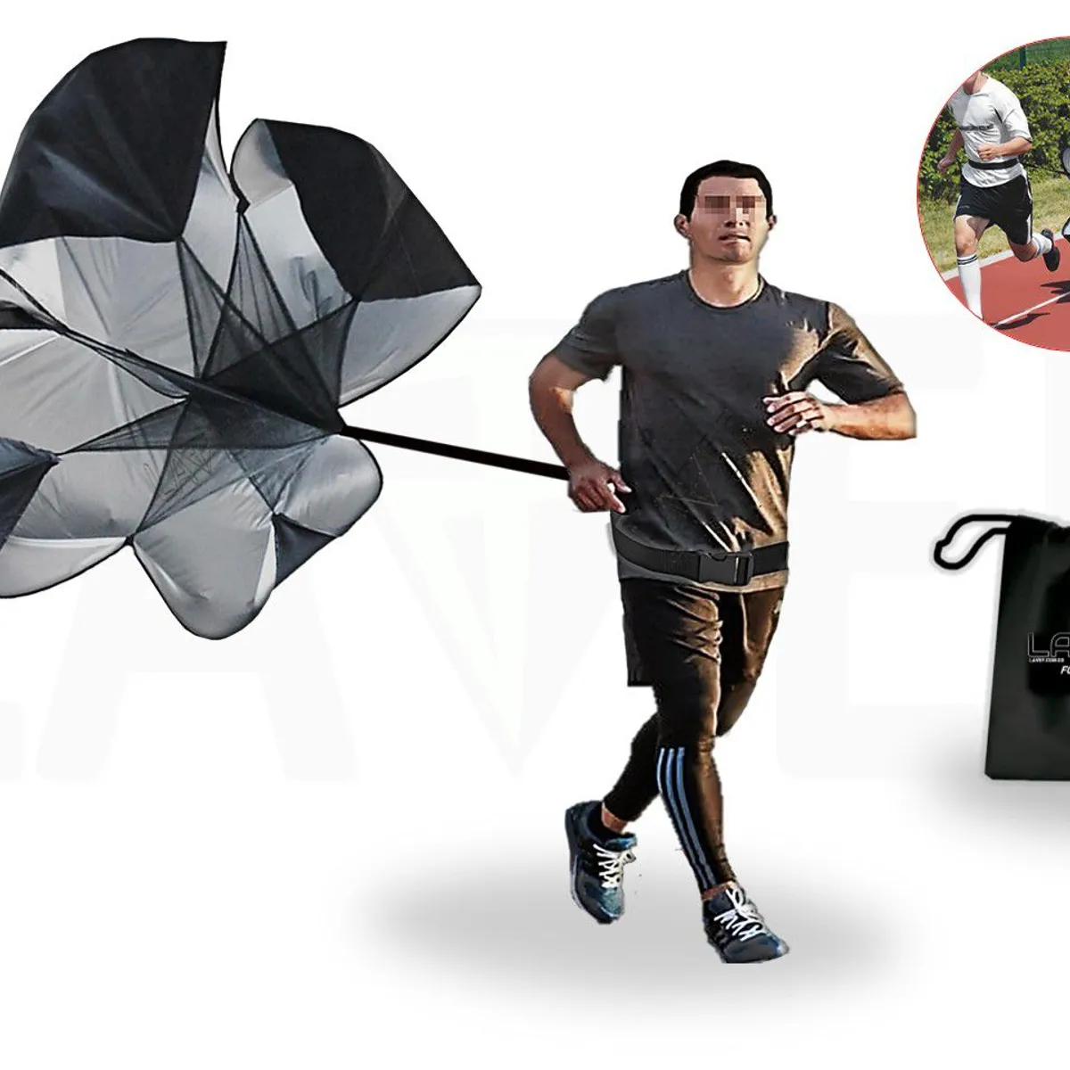 LAVEF - Paracaídas Entrenamiento Velocidad Y Resistencia