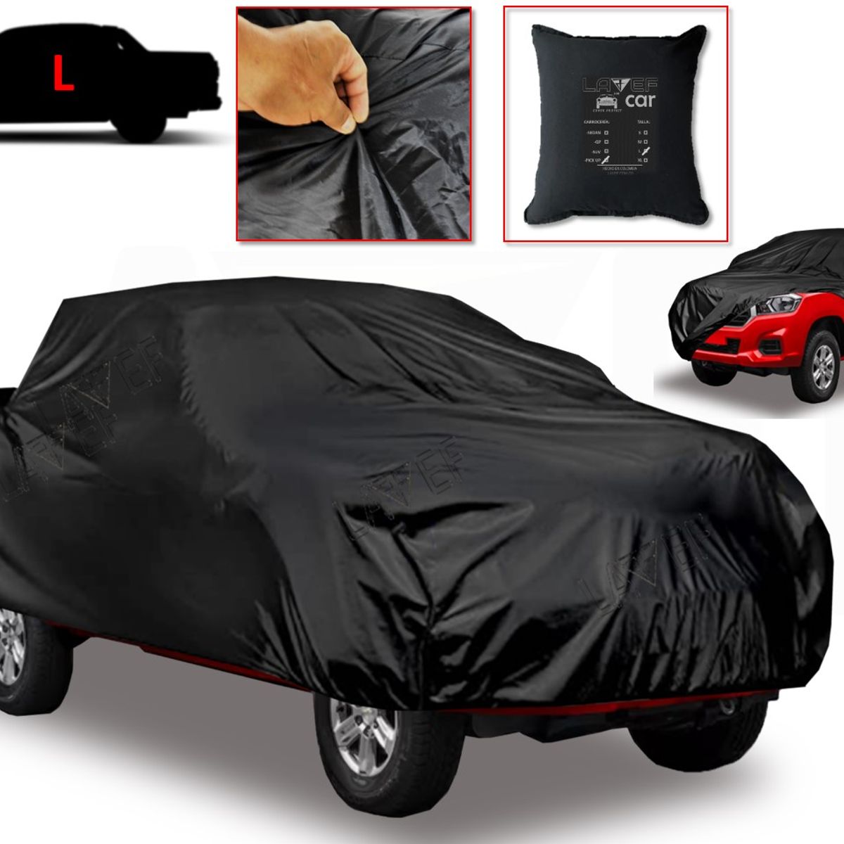 LAVEF - Carpa Pijama Para Camioneta Pick Up Car Cover Platon Talla L