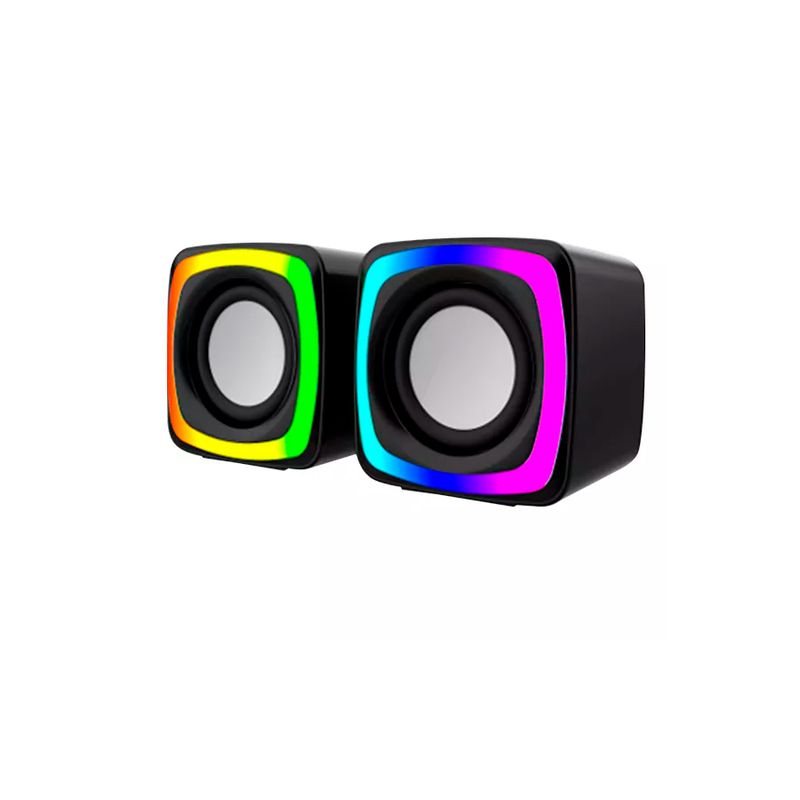 ZER - PARLANTE PARA PC 35MM USB JALTECH C6 LED RGB BLUETOOTH