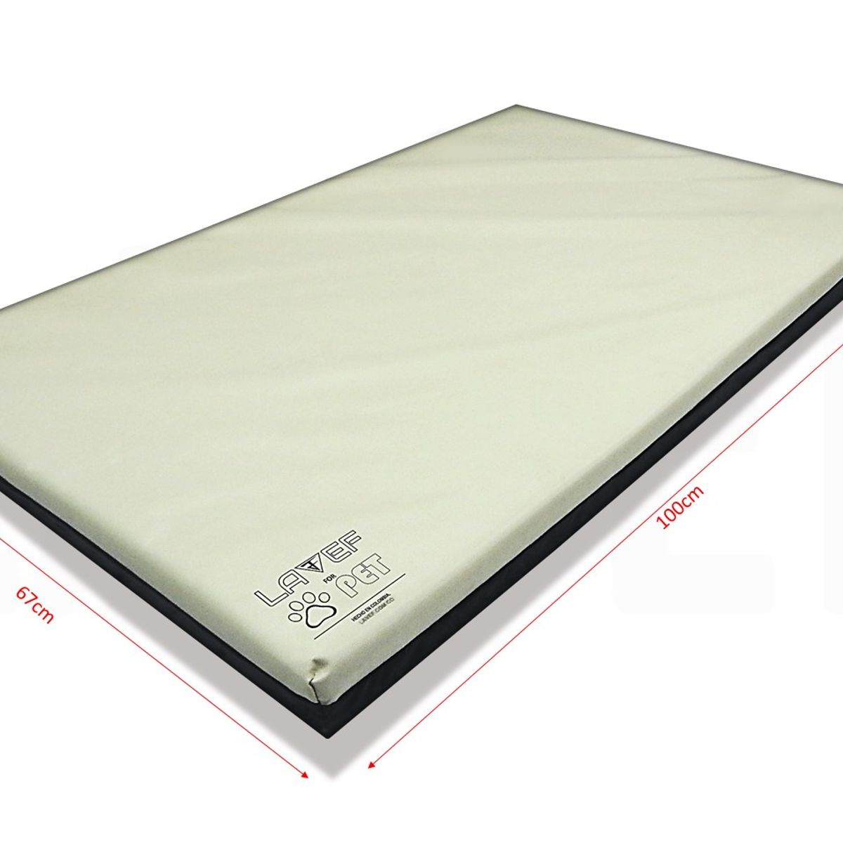 LAVEF - Cama Colchoneta Para Mascotas Impermeable 100x67cm