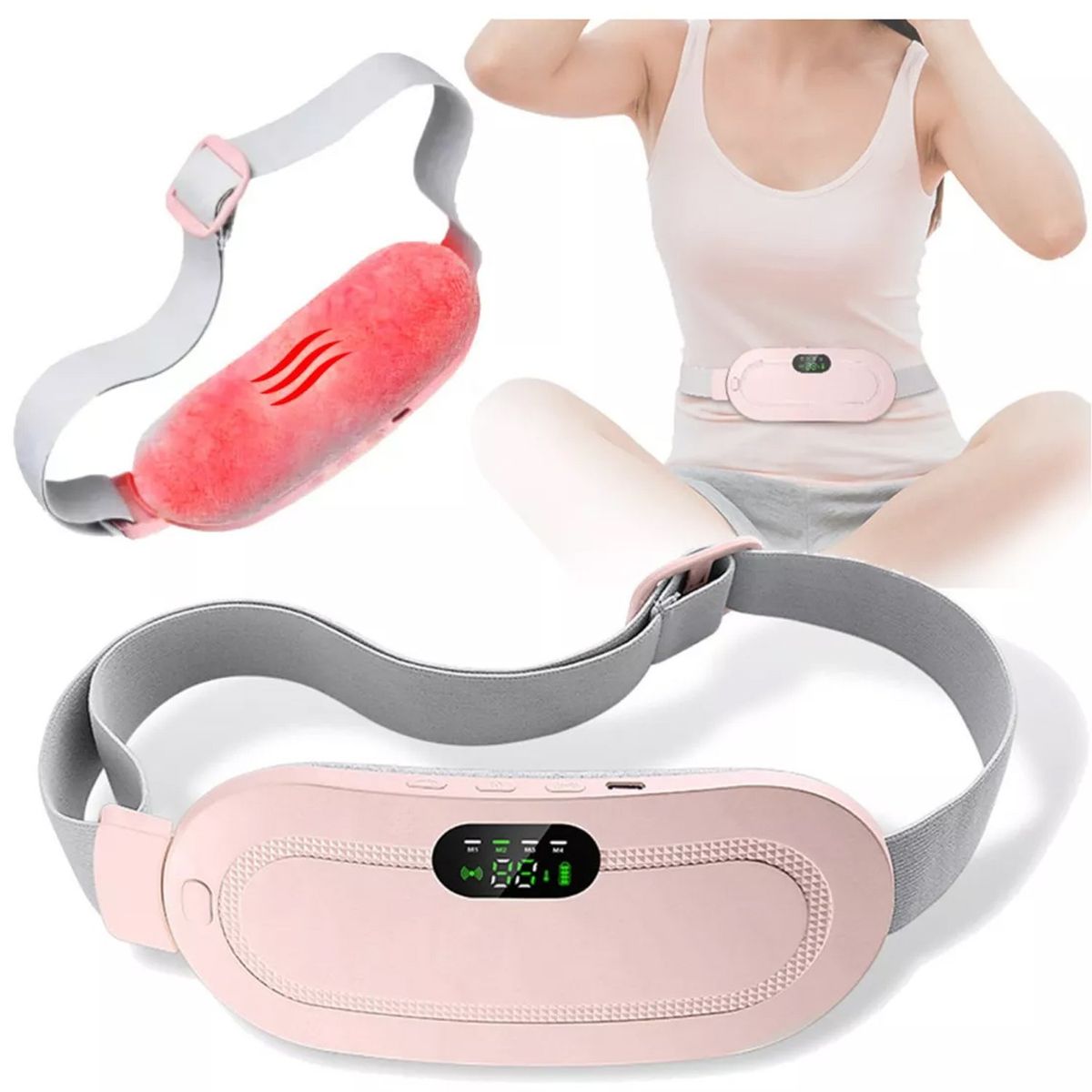 ONE PIXEL - Masajeador Térmico Para Calambres Menstruales Vibra ONE PIXEL