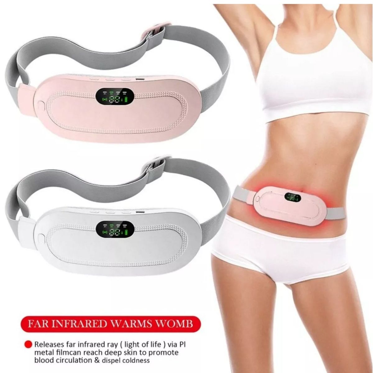 ONE PIXEL - Masajeador Térmico Para Calambres Menstruales Vibra ONE PIXEL