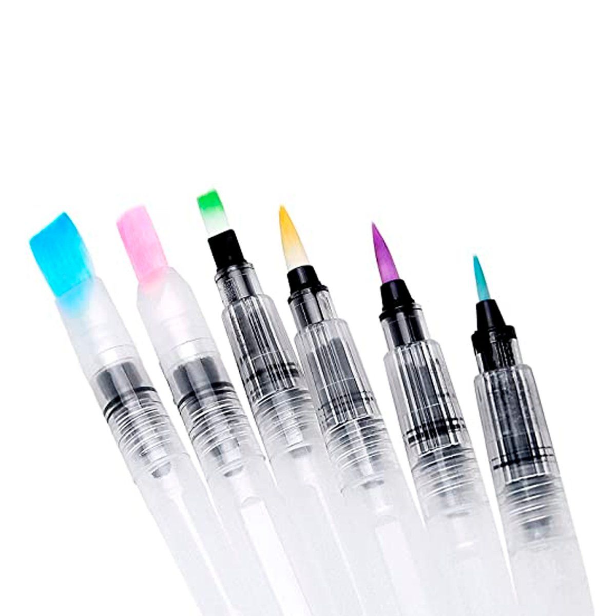 FRANCO ARTE - Set Acuarela Líquida Ecolín X5 + Paleta + Pinceles + Barniz