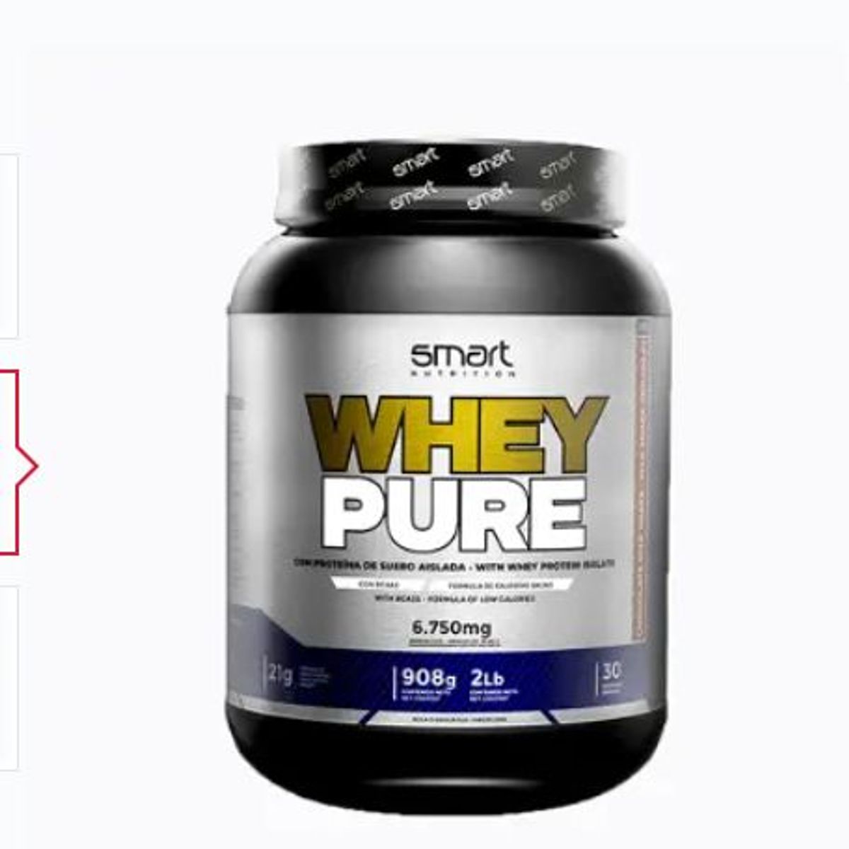 SMART NUTRITION - Whey Pure 2 Lbs Proteina de Suero Smart Nutrition fresa