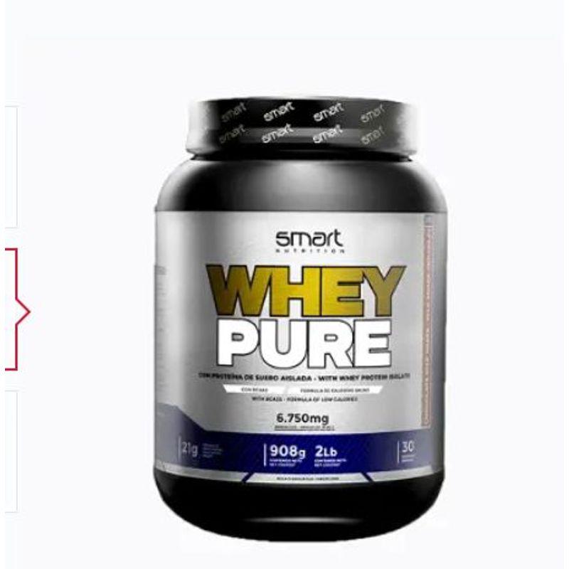SMART NUTRITION - Whey Pure 2 Lbs Proteina de Suero Smart Nutrition fresa