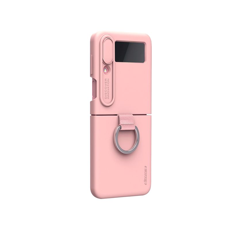 NILLKIN - Estuche Nillkin Silicone Case Samsung Galaxy Z Flip 4 Rosa